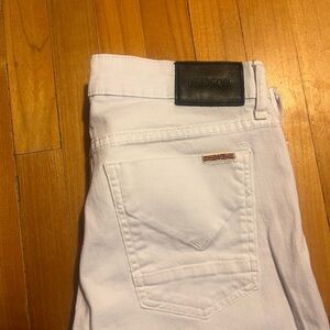 Hudson Jeans Women’s Slim Straight Button fly White Jeans
